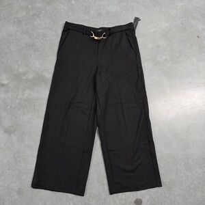 NWT Meg & Margot Elegant Black Wide-Leg Pants